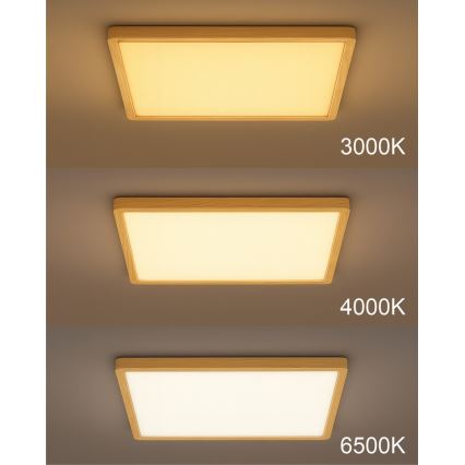 LED Stropní svítidlo LED/40W/230V 3000/4000/6500K 50x50 cm béžová